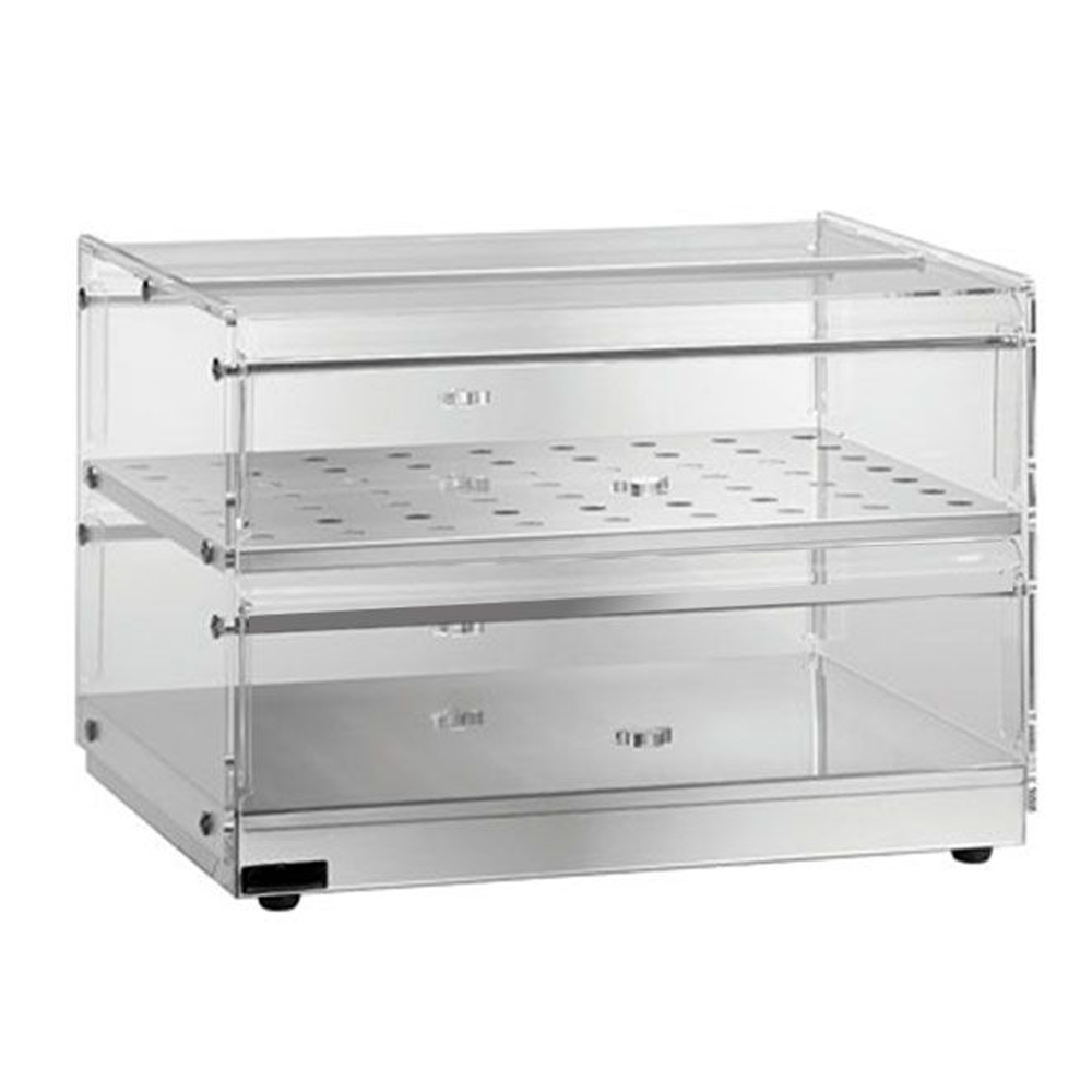 Vitrina neutra de banc cu 2 polite