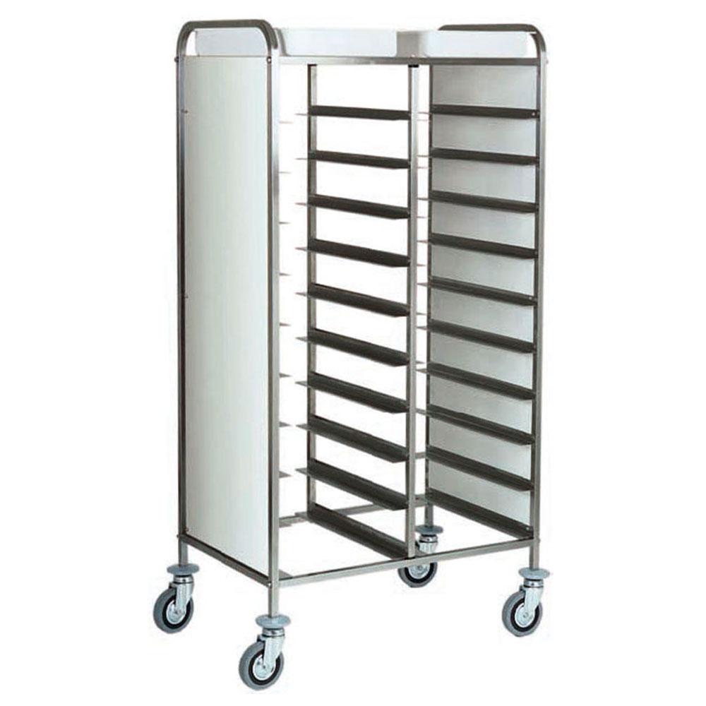 Carucior inox colectare tavi