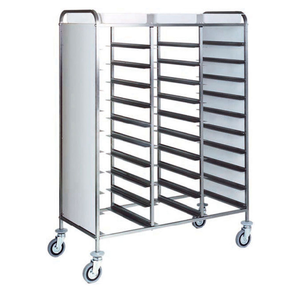 Carucior inox colectare tavi