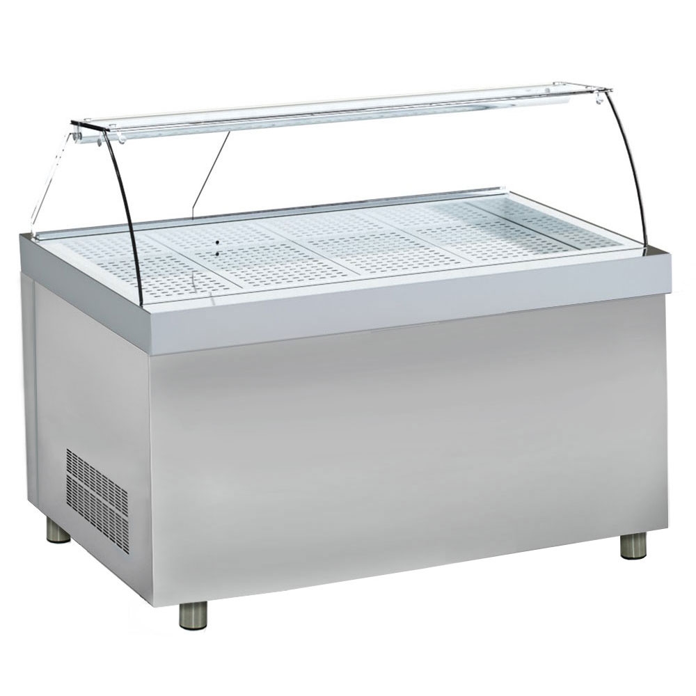 Vitrina frigorifica cu depozit pentru peste