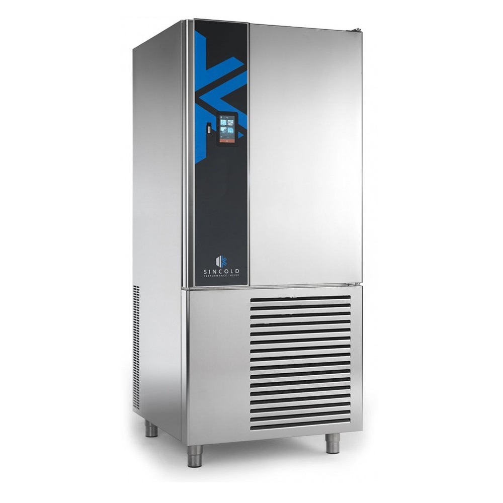 Blast chiller SINCOLD, 10/14 cuve, cu structura mobila, grup motor exterior, cu racire pe aer