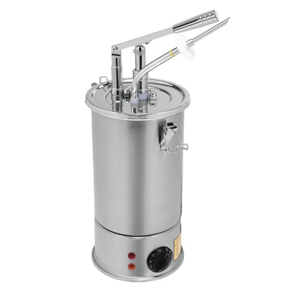 Dozator din inox cu ac, pentru gogosi si sosuri calde, inox, 3 lt, 18,5*52 cm