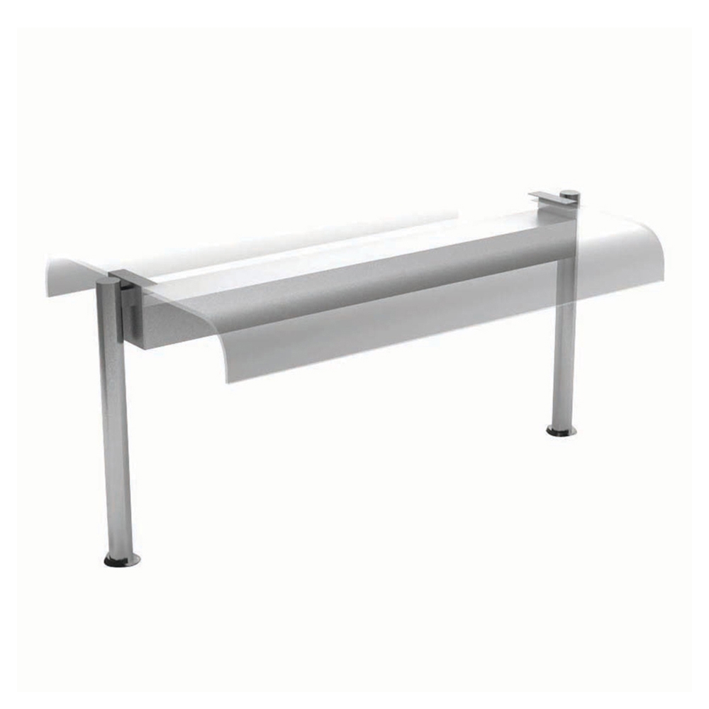 Suprastructura cu sticla curbata si iluminare fluorescenta 208 cm