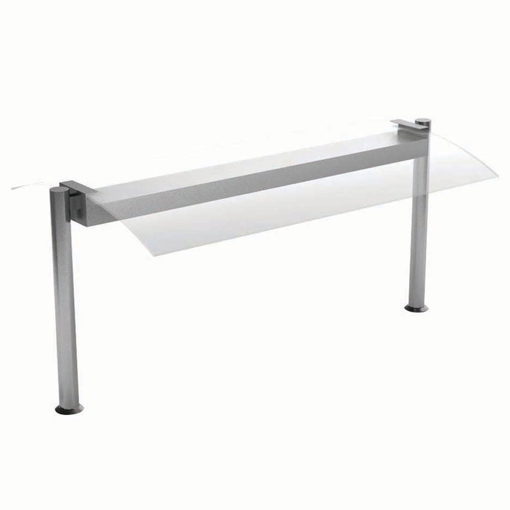 Suprastructura cu sticla indoita si iluminare fluorescenta 176 cm