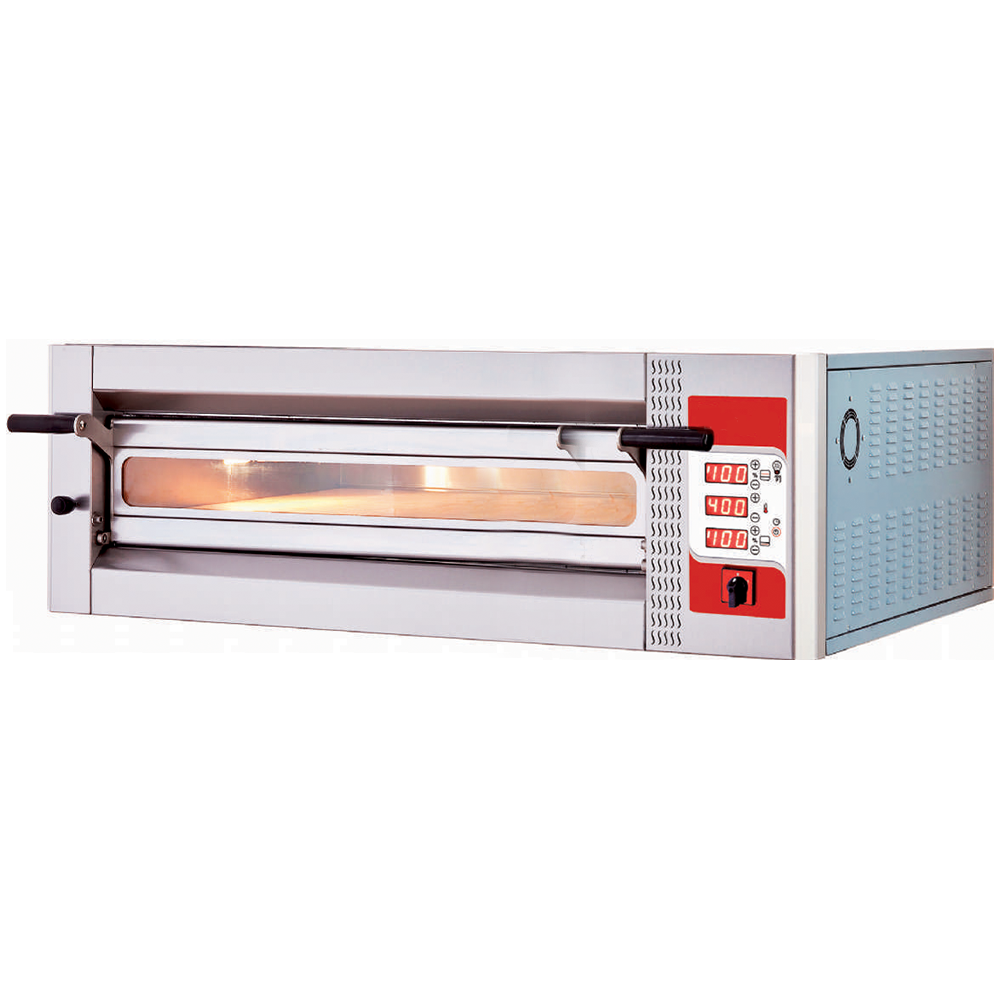 Cuptor profesional pizza electric cu panou de control electronic programabil 6 pizza / 30 cm