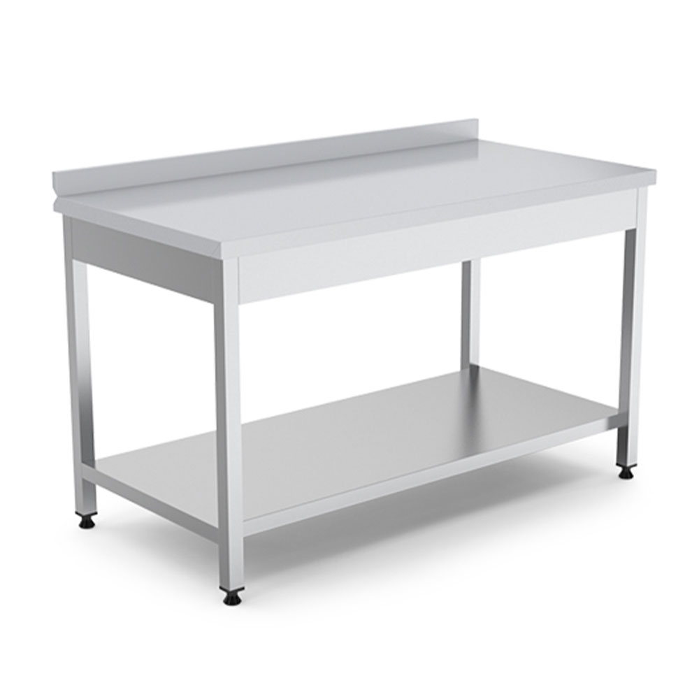 Masa de lucru inox cu polita inferioara 120*70*85