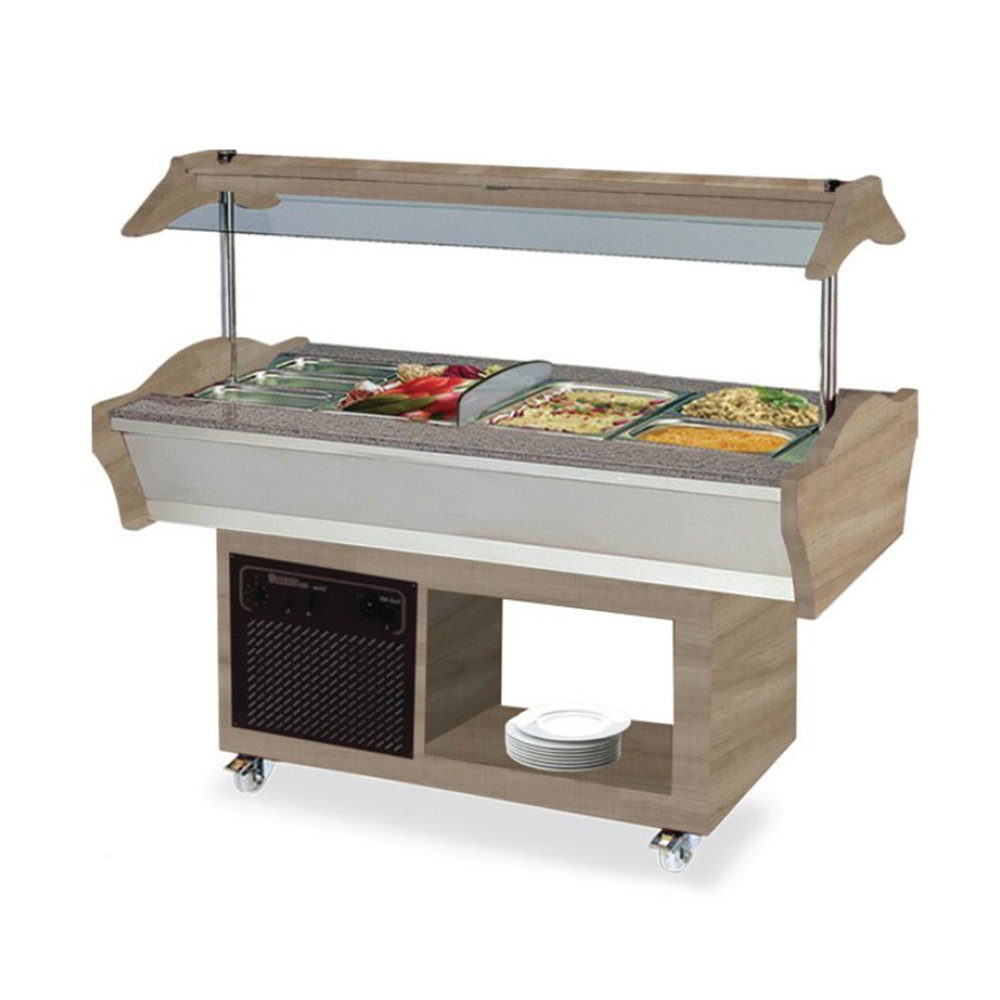 Unitate mixta salad bar si bain marie 2+2*1/1 gn