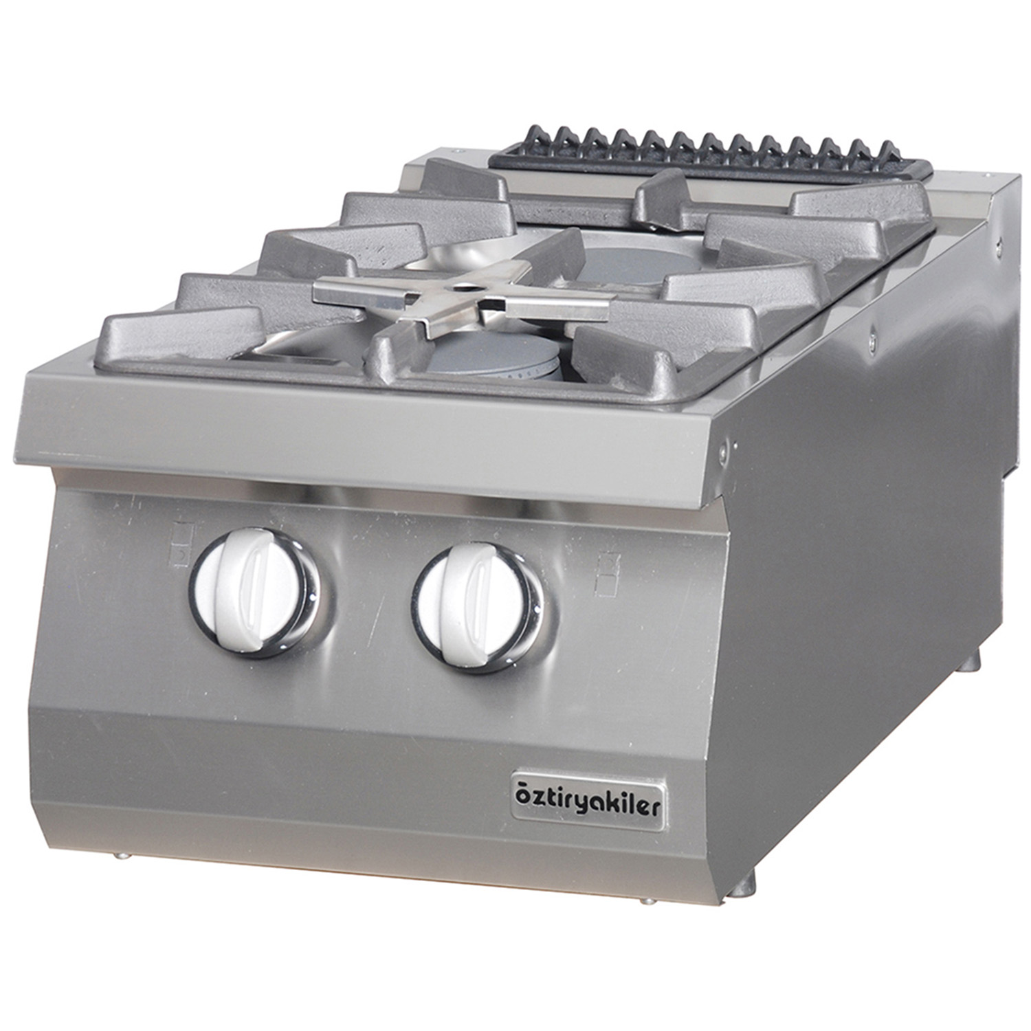 Masina de gatit pe gaz OZTI, inox, cu 2 arzatoare, 40*70*28 cm