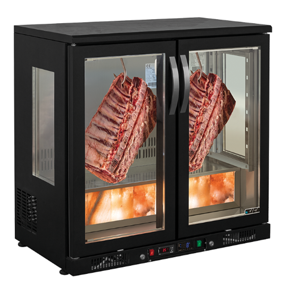 Dulap frigorific vertical inox, maturare carne FRENOX, cu 2 usi, 198 lt