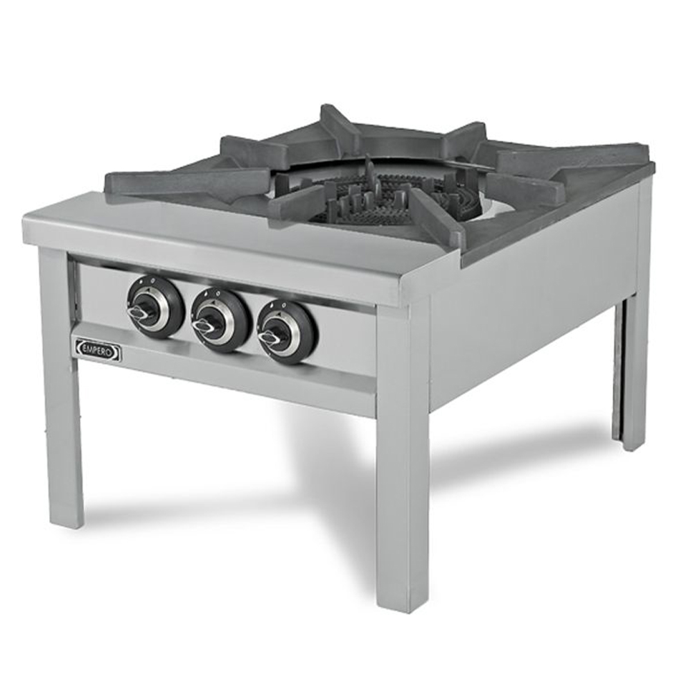 Aragaz de podea profesional, inox, 1 arzator, 32 kW, 70*80*50 cm