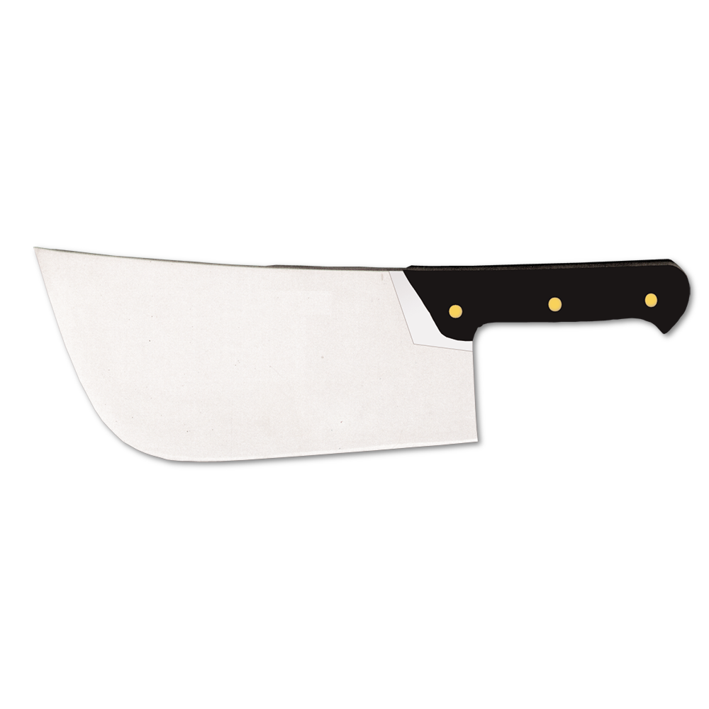 Satar curbat profesional inox macelar 600 gr.