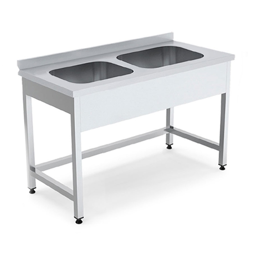 Spalator inox cu 2 cuve 120*70*85