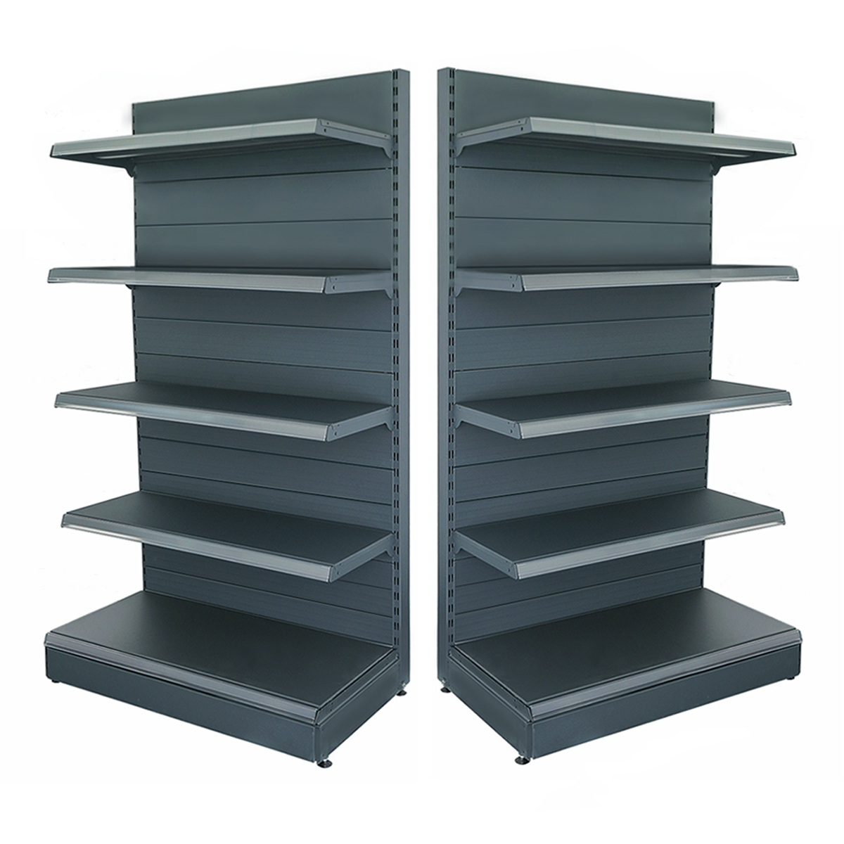 Raft magazin metalic de perete 70*225 baza 40 cm si 4 polite de 30 cm