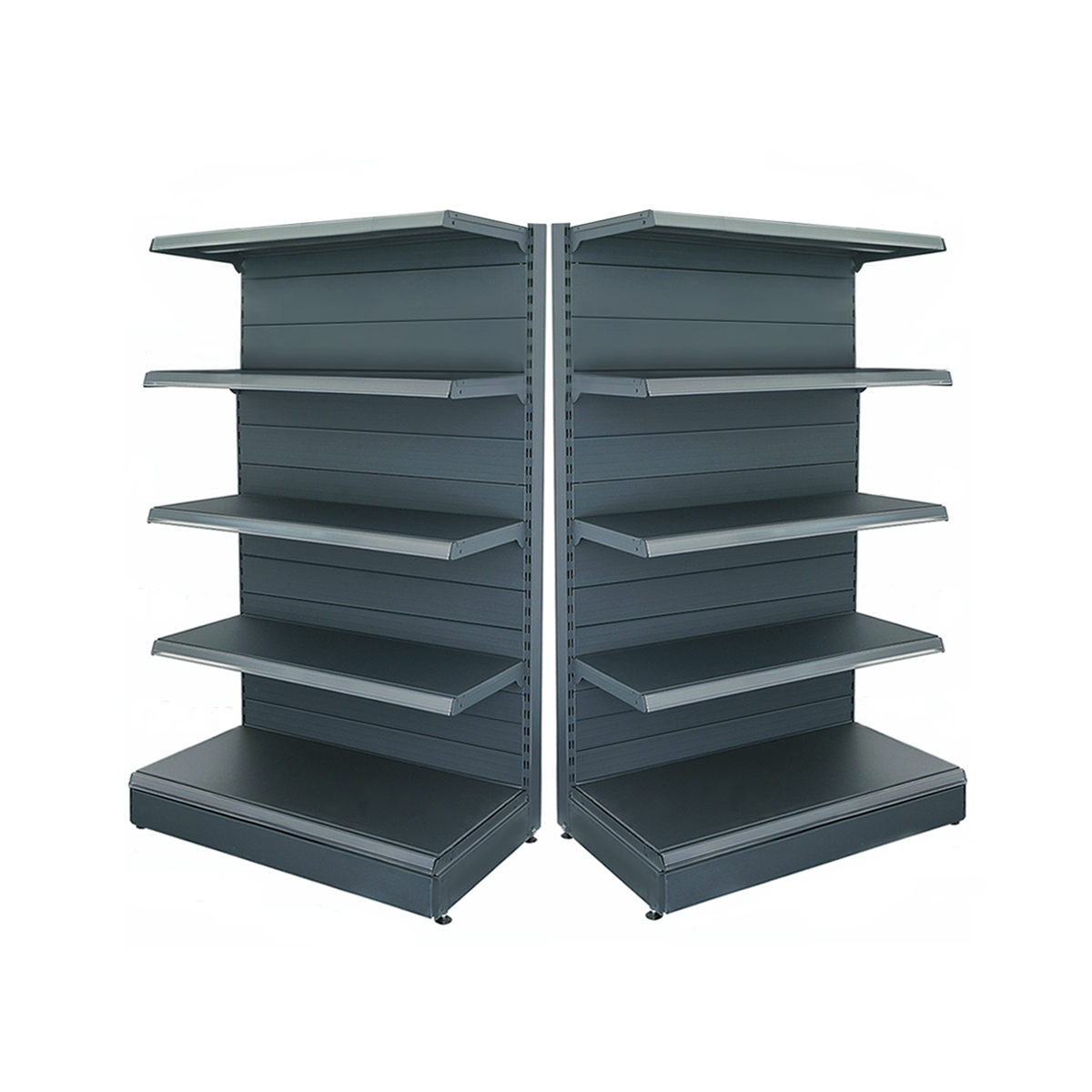 Raft metalic capat de gondola 100*180 baza 40 cm si 4 polite de 30 cm