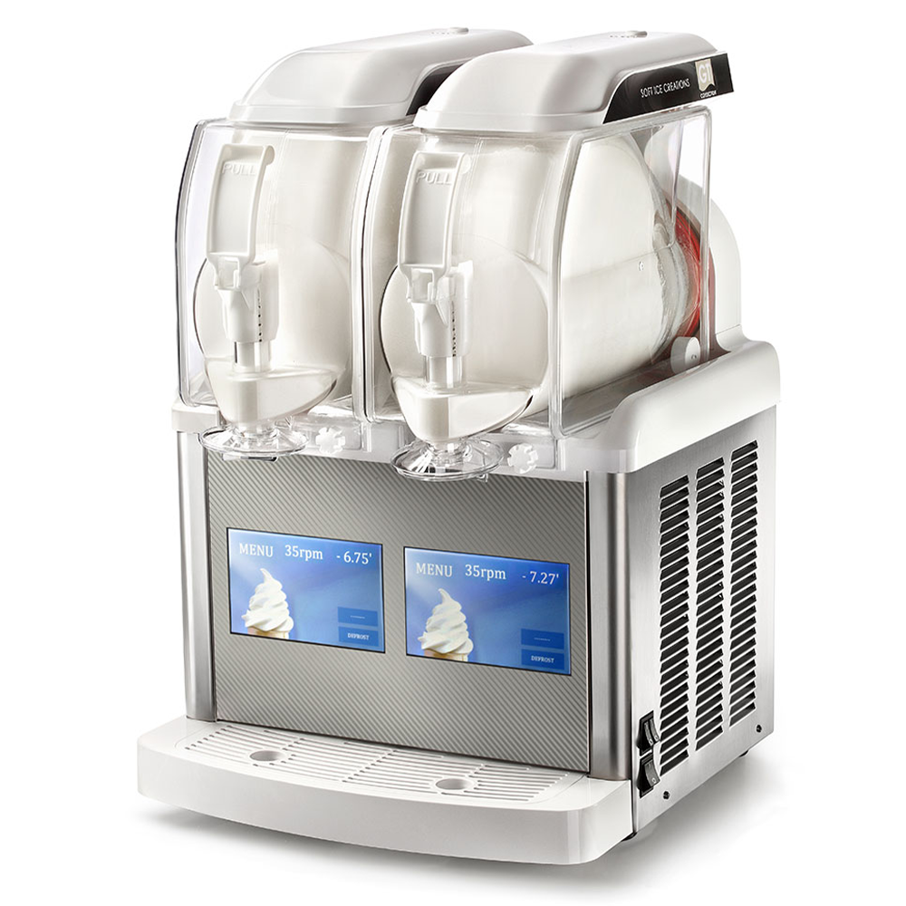 Aparat dozator SPM inghetata soft, iaurt inghetat, crema de cafea, serbet, granita 2*5 lt cu mixer