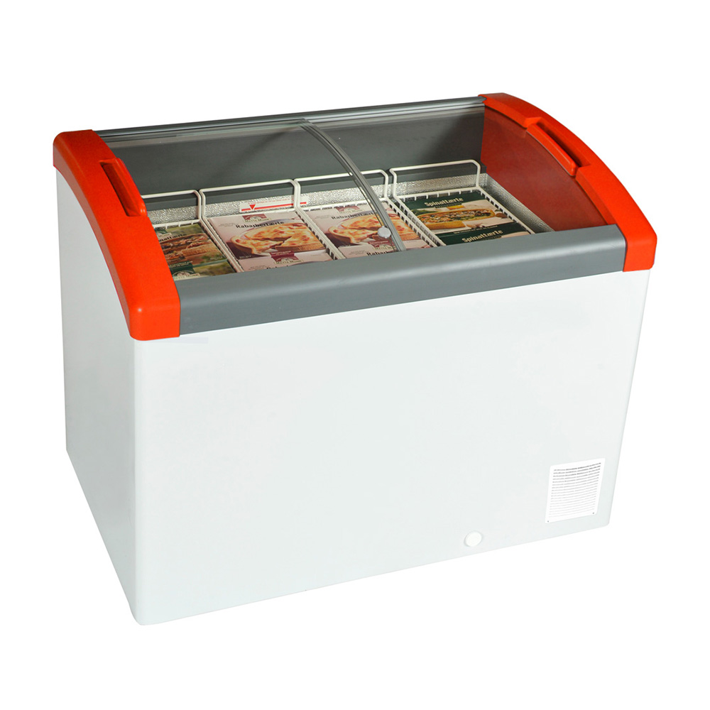 Lada congelare, capac glisant curbat din sticla, 193 lt, 105*65*85 cm