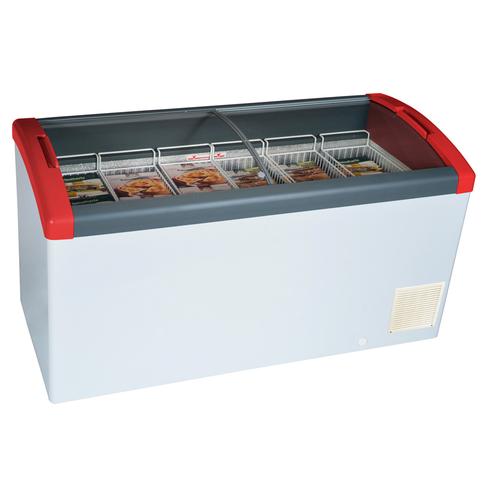 Lada congelare, capac glisant curbat din sticla, 302 lt, 150*65*85 cm