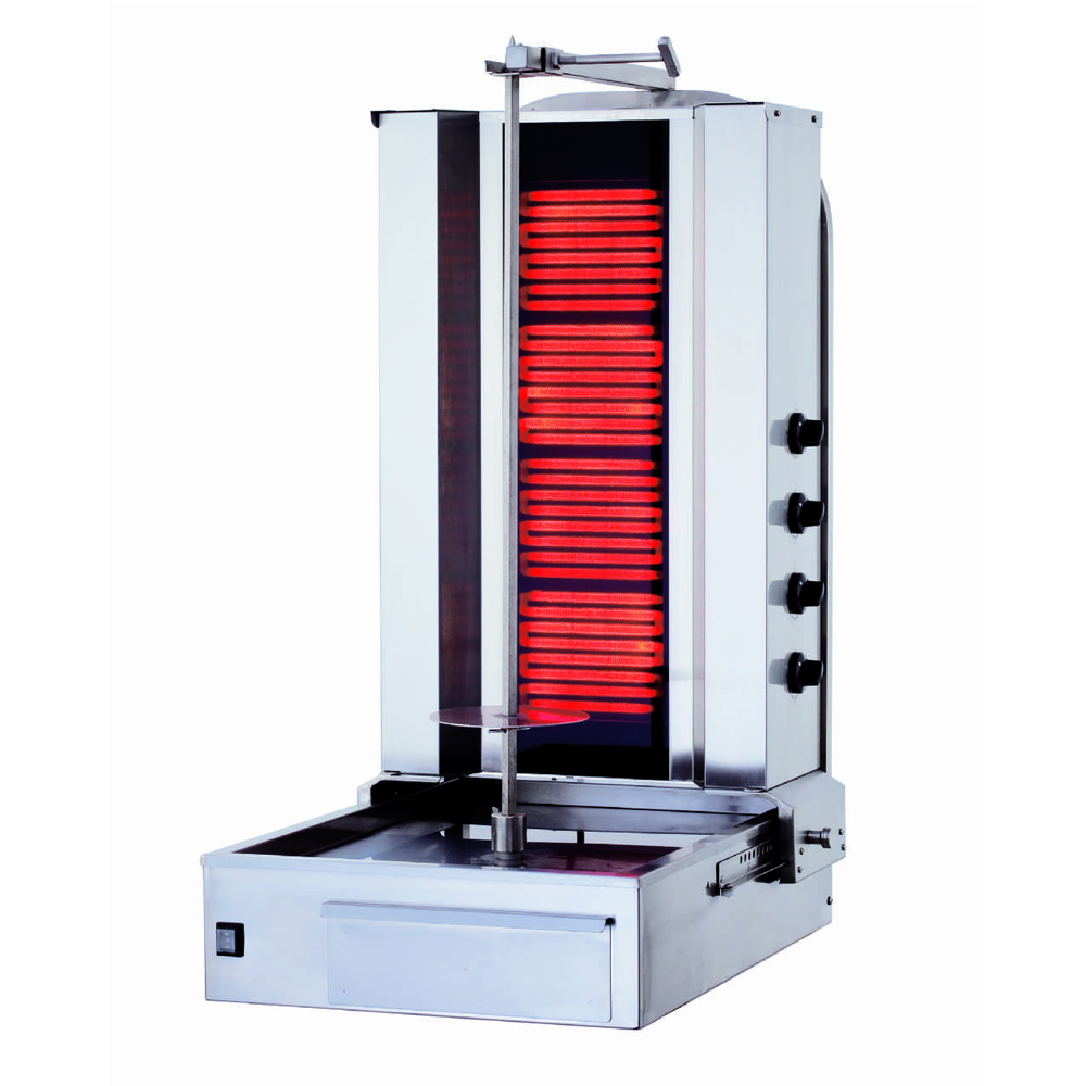 Aparat shaorma kebab electric KALITEGAZ cu 4 arzatoare