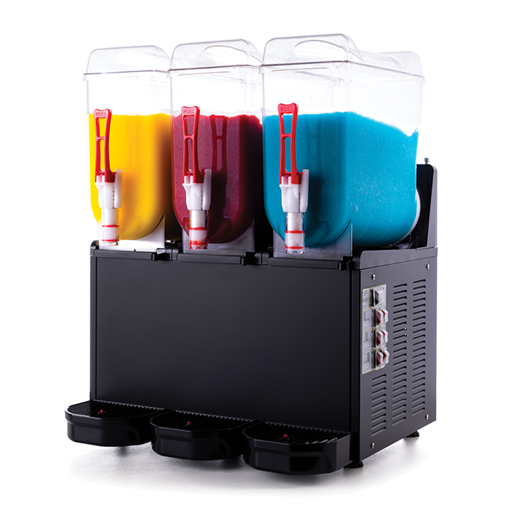 Aparat dozator granita, sorbet si iaurt 3 bazine 12 lt cu mixer