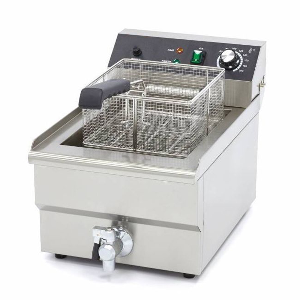Friteuza electrica cu debuseu, inox, 16 lt, 53*33*38 cm