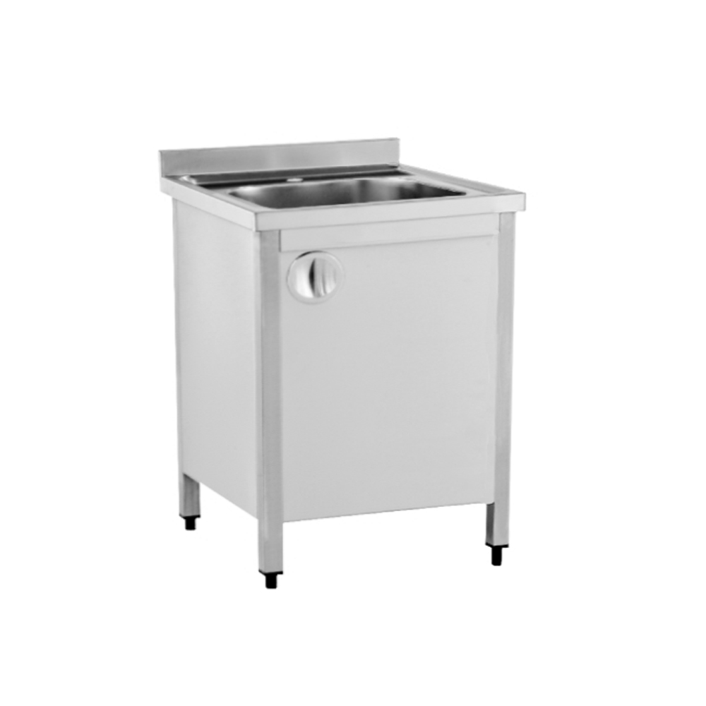 Spalator cu 1 cuva si dulap, inox, 60*60*85 cm