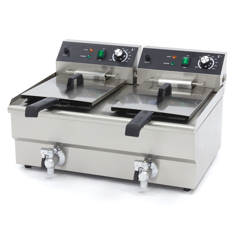 Friteuza electrica cu debuseu 2*13 lt