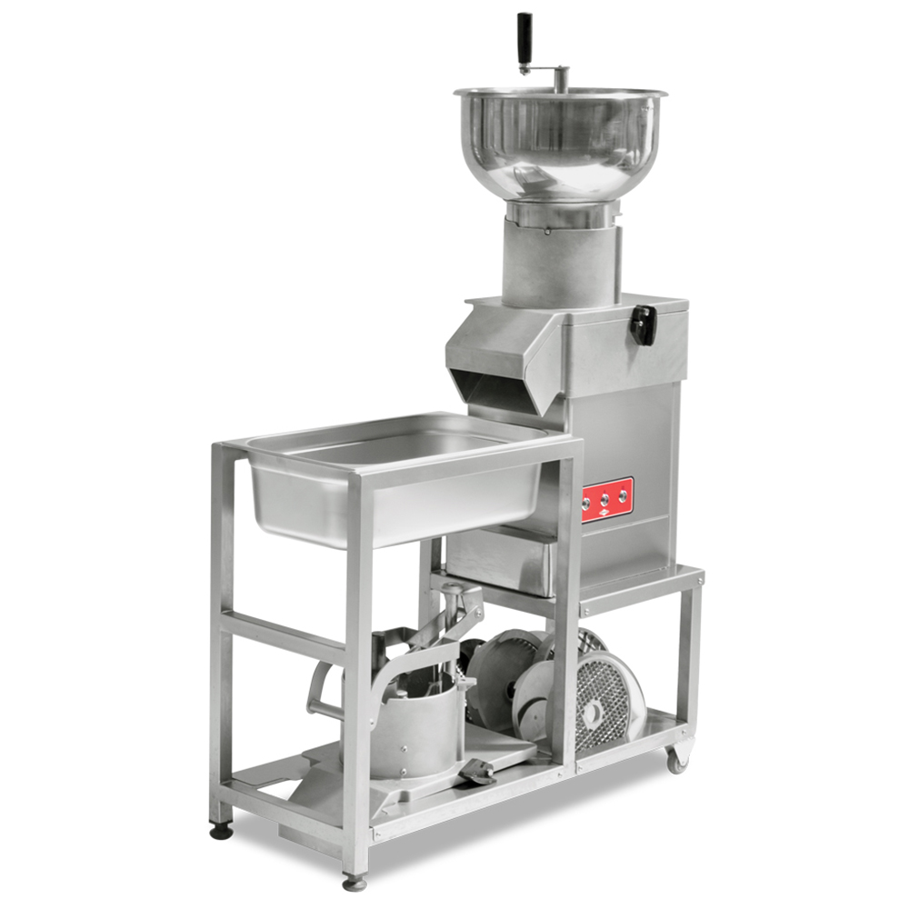 Masina de taiat si razuit legume, 800 kg/h, cu suport ansamblu, 6 discuri