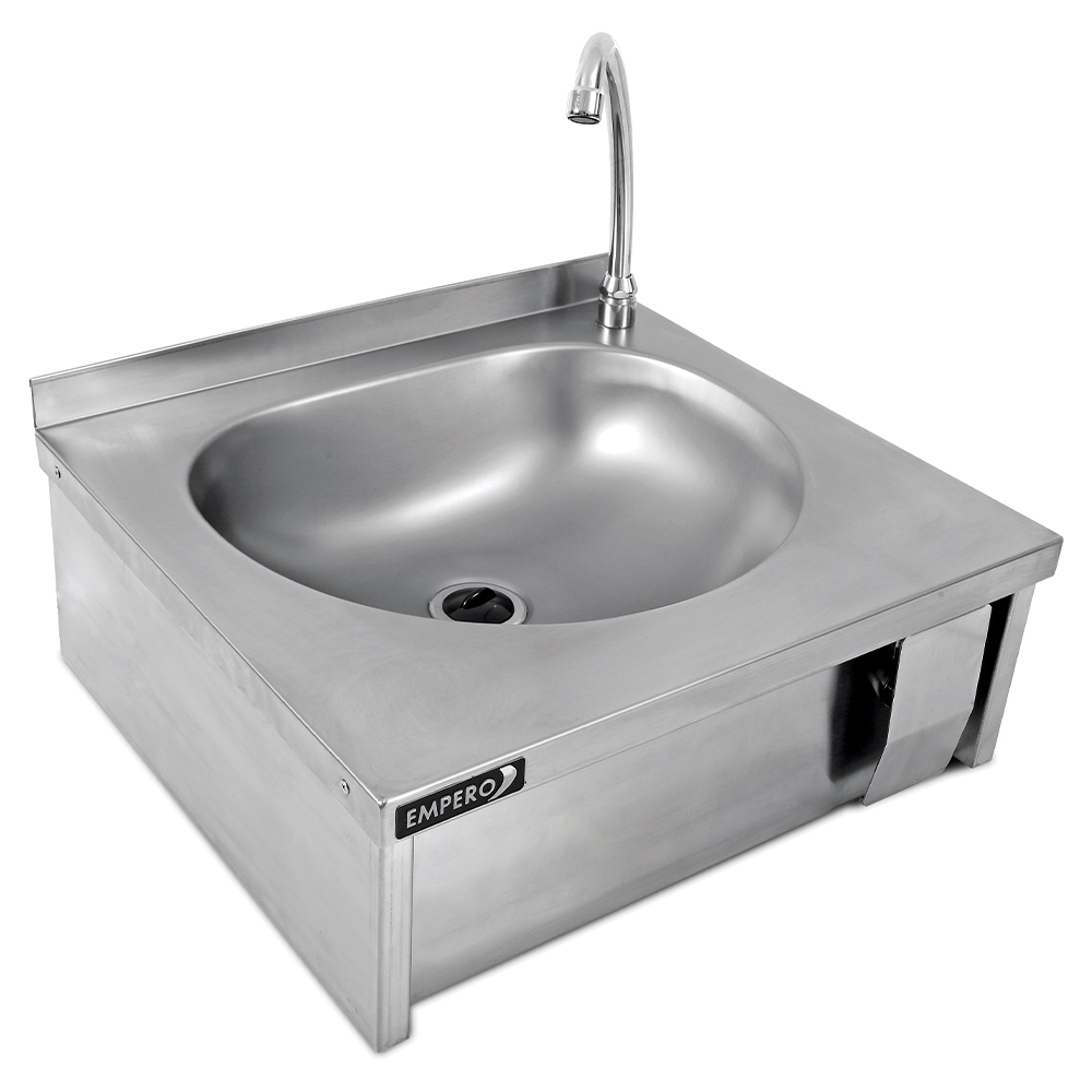 Chiuveta cu actionare la genunchi, inox, 50*45*22 cm