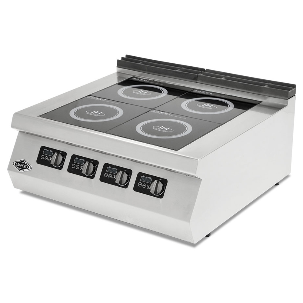 Masina de gatit electrica, inox, cu 4 plite cu inductie PLUS, 80*90*30 cm