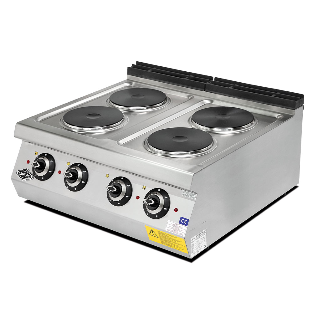 Masina de gatit electrica, inox, cu 4 plite PLUS, 80*73*30 cm