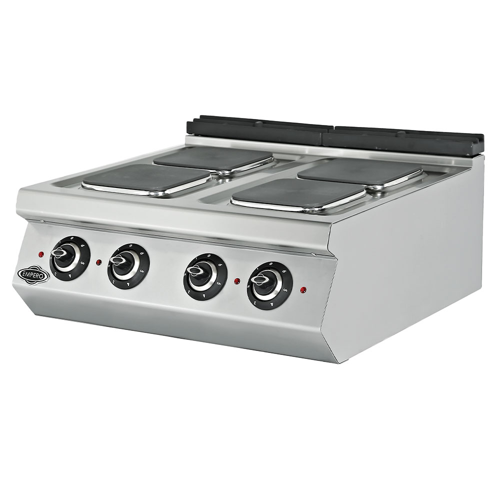 Masina de gatit electrica, inox, cu 4 plite PLUS, 80*73*30 cm