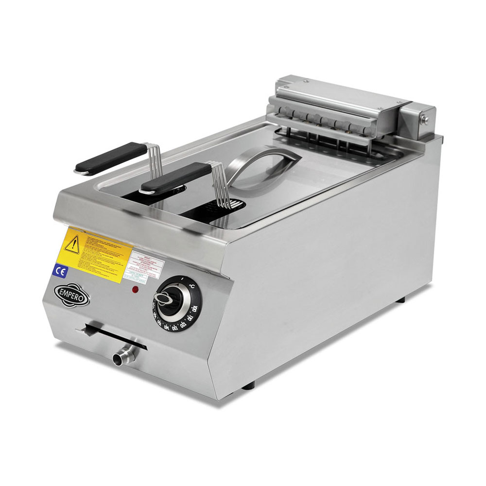 Friteuza electrica profesionala, inox, cu 1 cuva, 16 lt