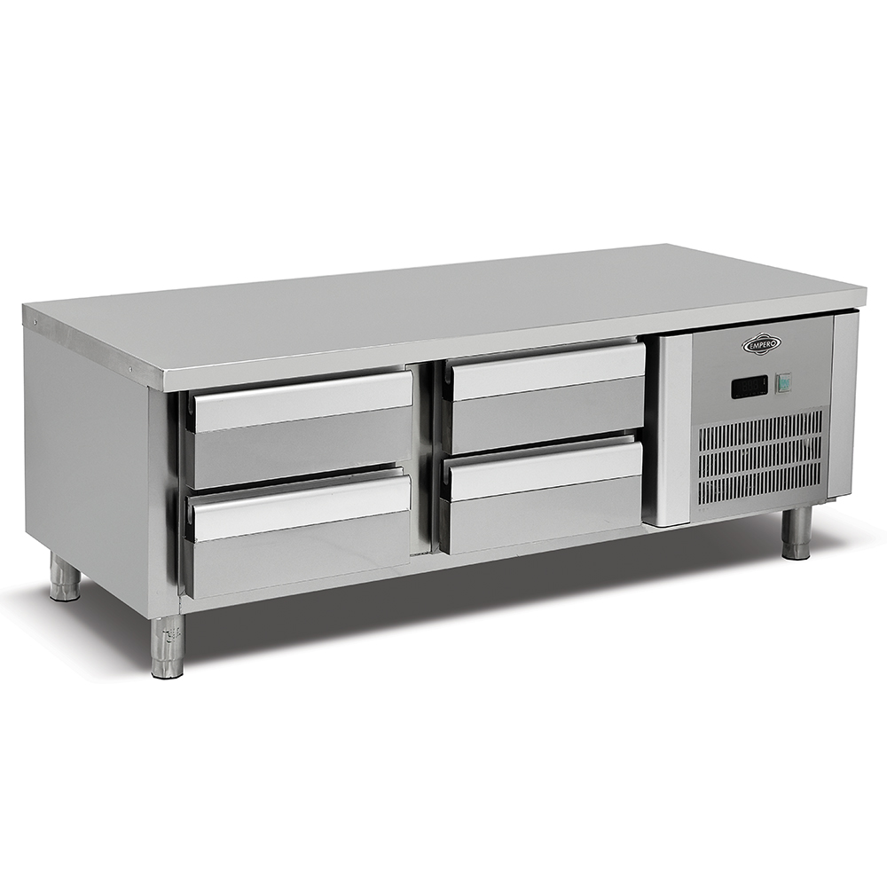 Masa rece undercounter, profesionala, inox, 4 sertare GN 2/3, 160*60*55 cm