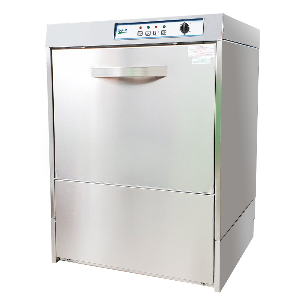 Masina de spalat vase profesionala cu deschidere frontala, pompa drenaj, dispenser detergent si clatire