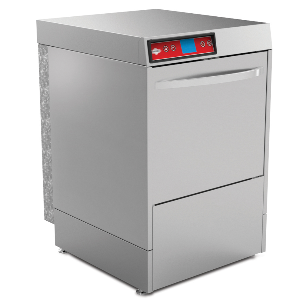 Masina de spalat vase profesionala cu deschidere frontala, control digital, pompa drenaj, pompa detergent si clatire, monofazic