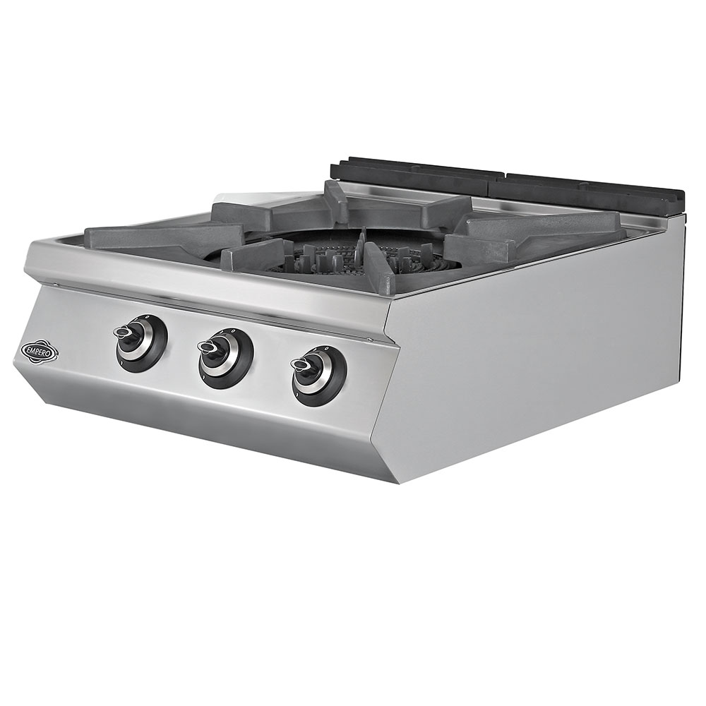 Masina de gatit pe gaz, inox, cu 1 arzator mare PLUS, 80*90*30 cm