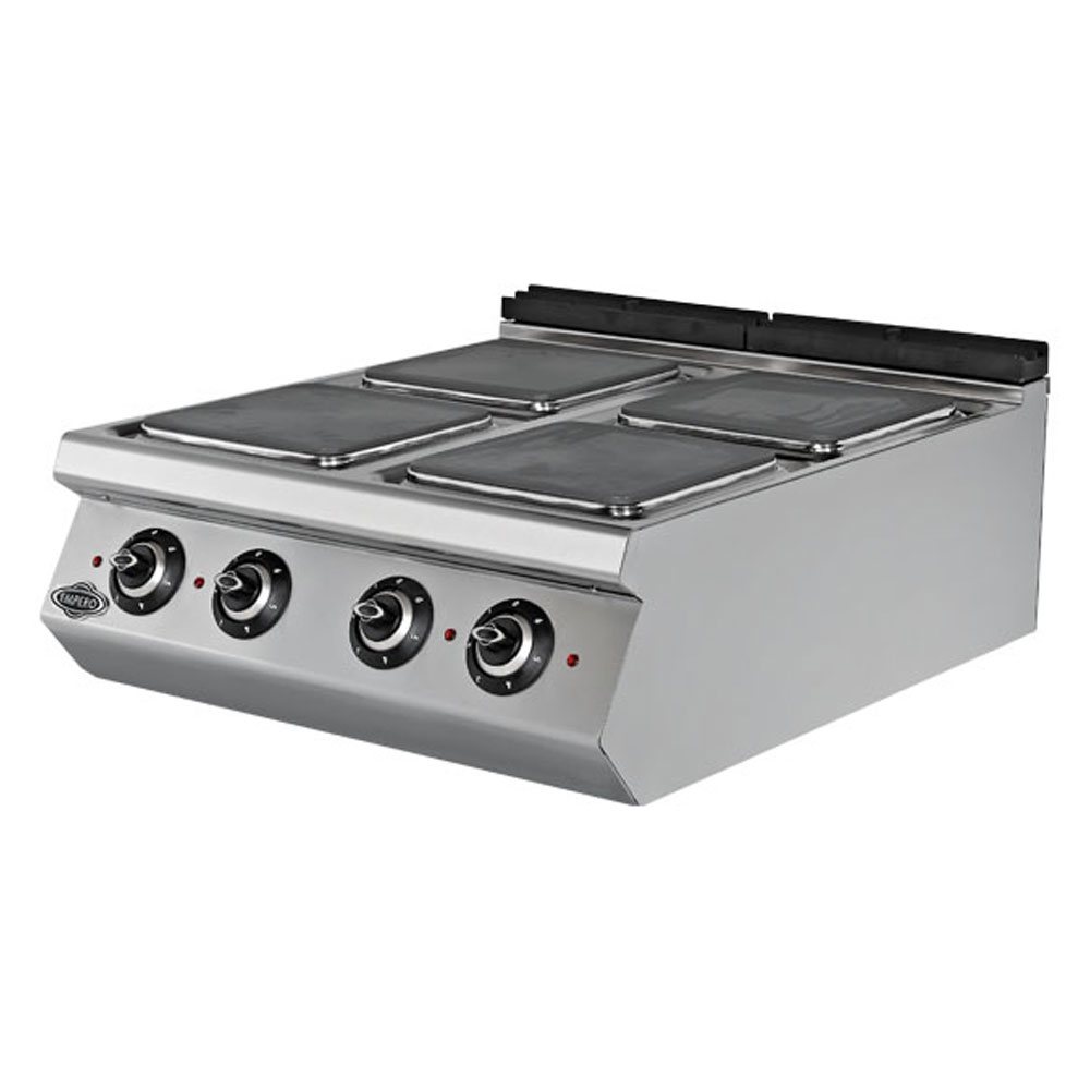 Masina de gatit electrica, inox, cu 4 plite PLUS, 80*90*30 cm