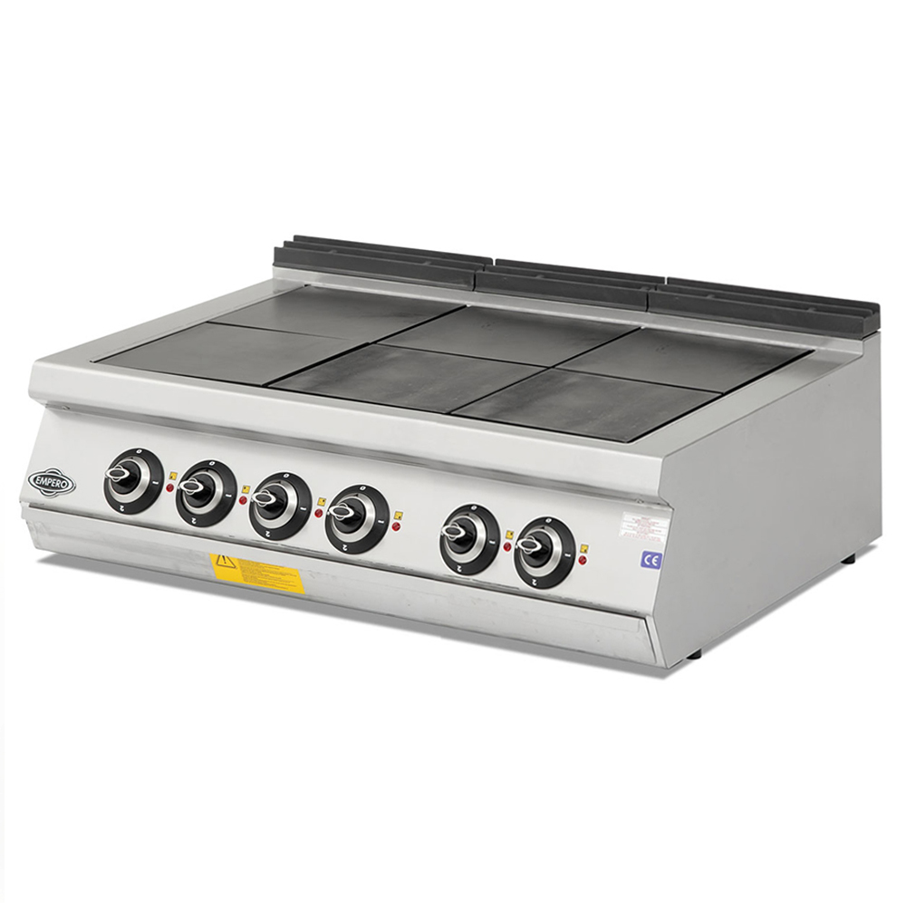 Masina de gatit electrica, inox, cu 6 plite PLUS, 120*90*30 cm