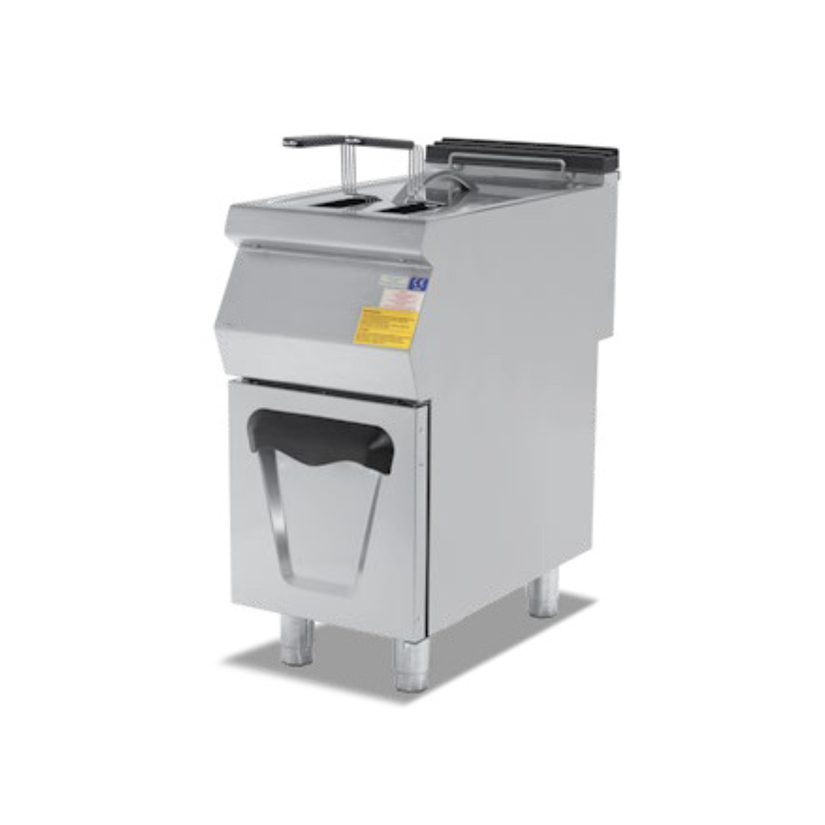 Friteuza gaz profesionala, inox, cu 1 cuva, 24 lt