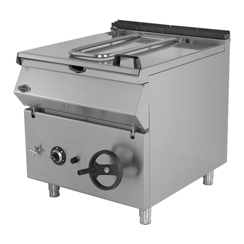 Tigaie basculanta pe gaz, inox, 80 lt, 80*90*85 cm