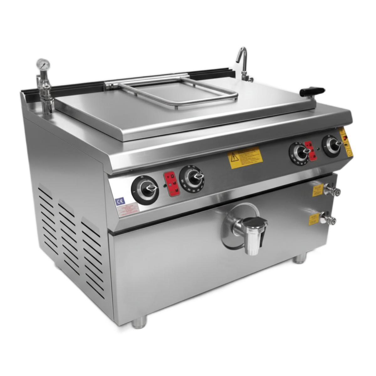 Marmita pe gaz, profesionala, inox, 250 lt, incalzire indirecta, 120*90*85 cm