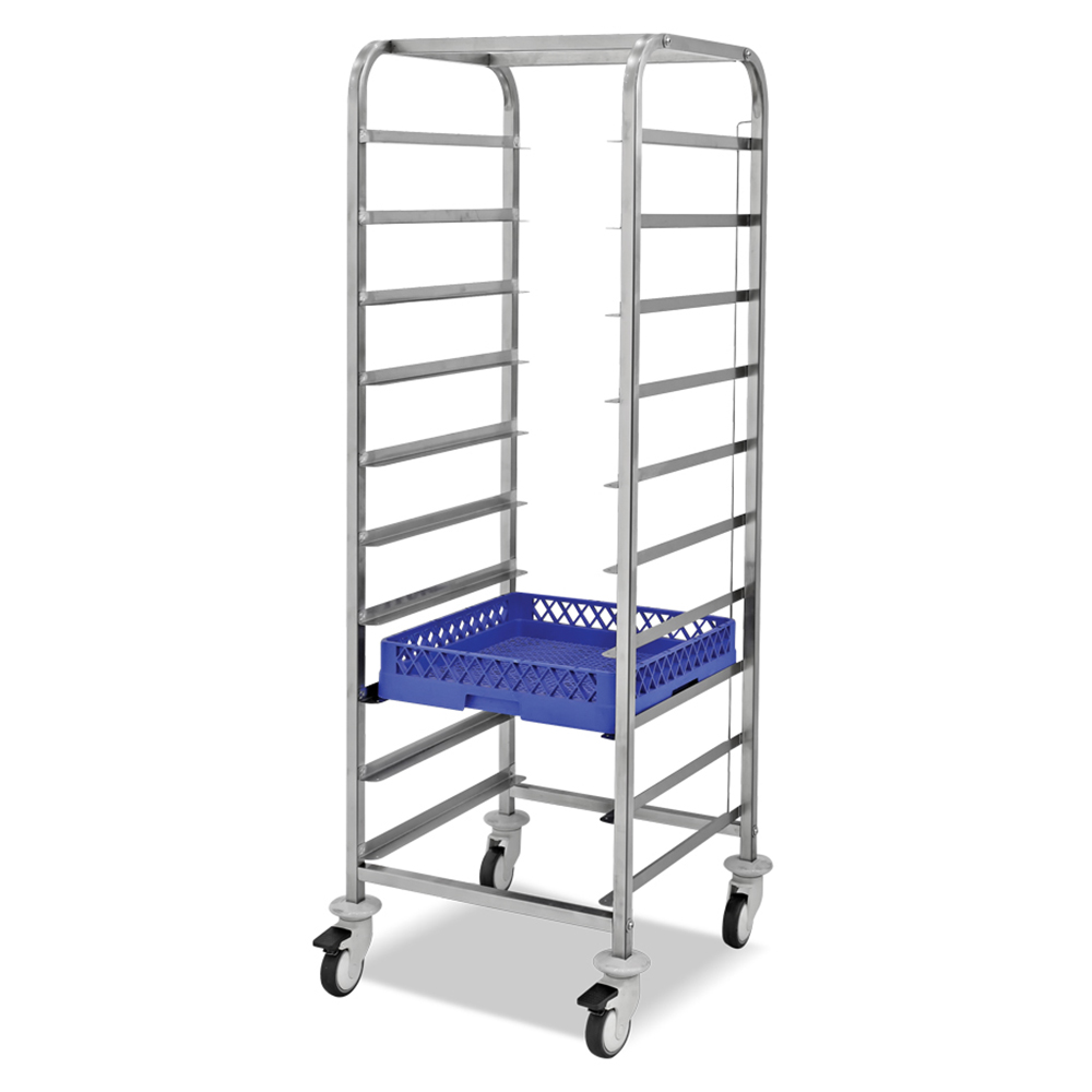 Carucior inox pentru cosuri si ladite