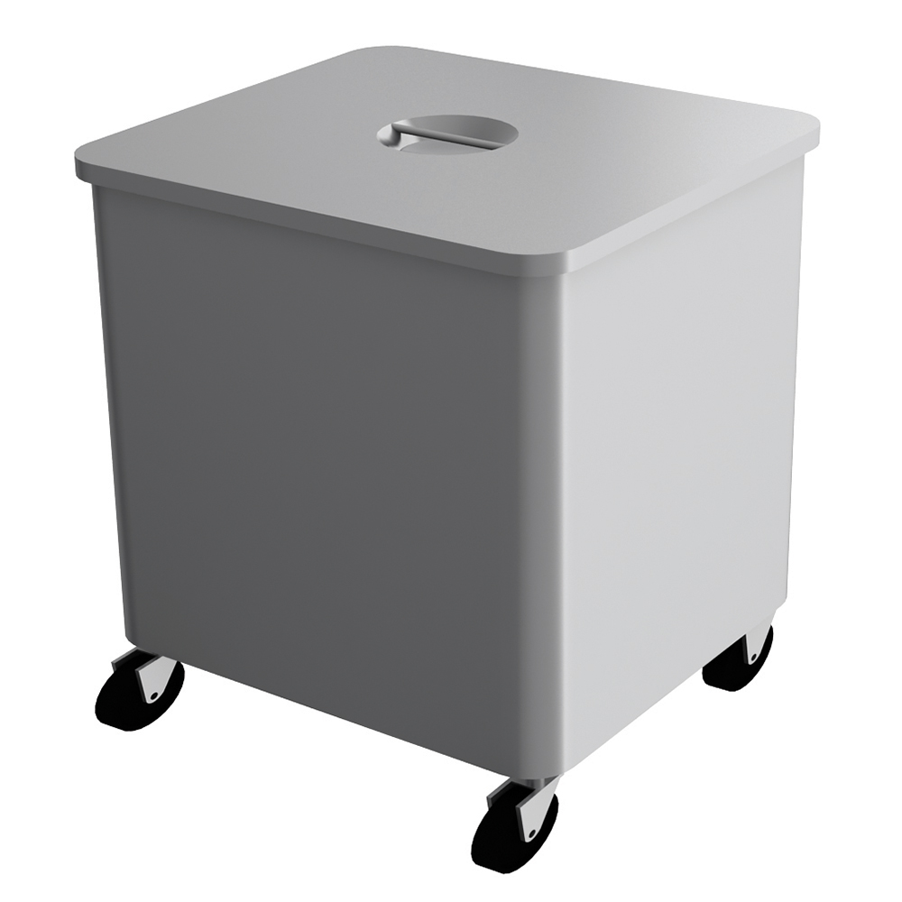 Carucior inox depozitare faina si zahar