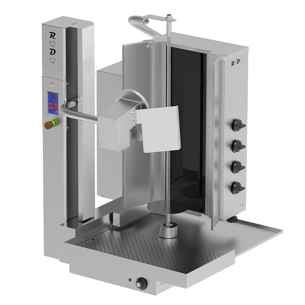 Robot shaorma kebab electric KALITEGAZ cu 4 arzatoare