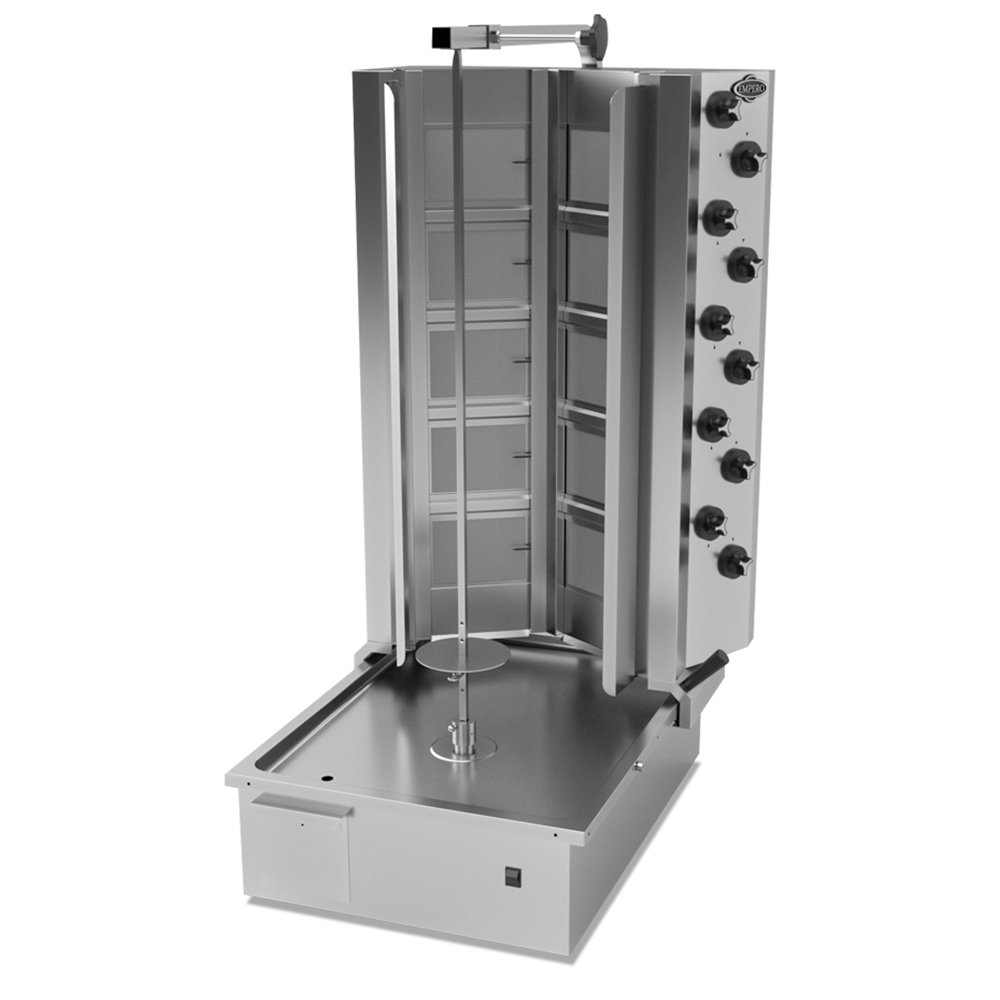 Aparat shaorma kebab pe gaz cu 5+5 arzatoare