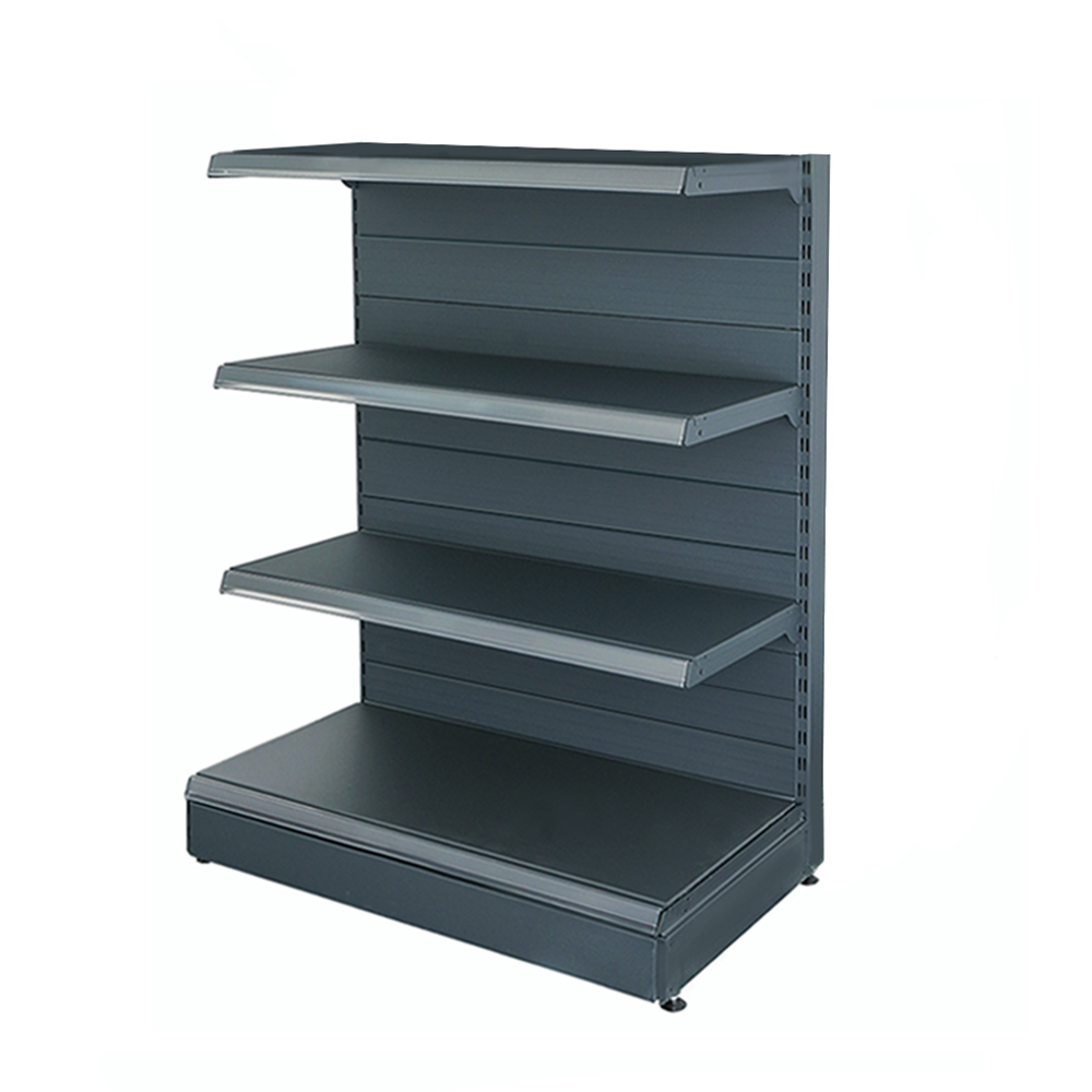 Raft metalic capat de gondola 125*140 baza 50 cm si 3 polite de 40 cm