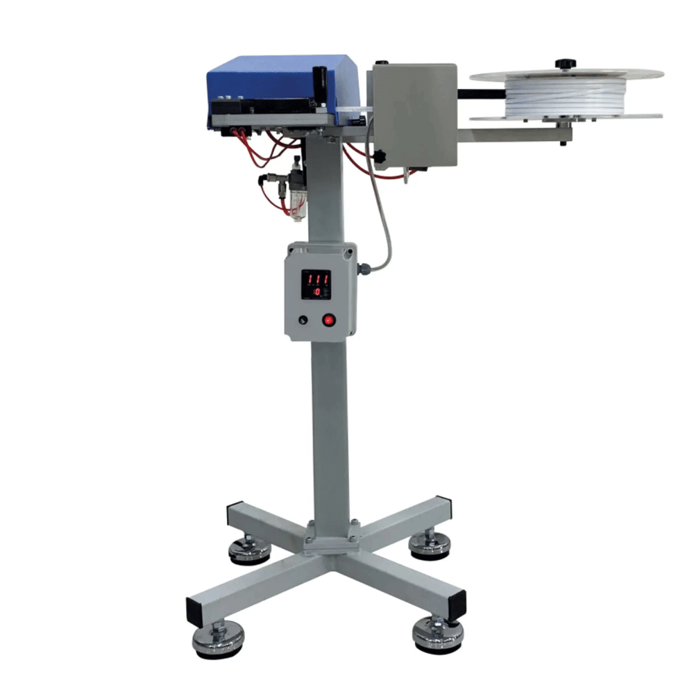 Masina pneumatica de ambalat pungi prin clipsare