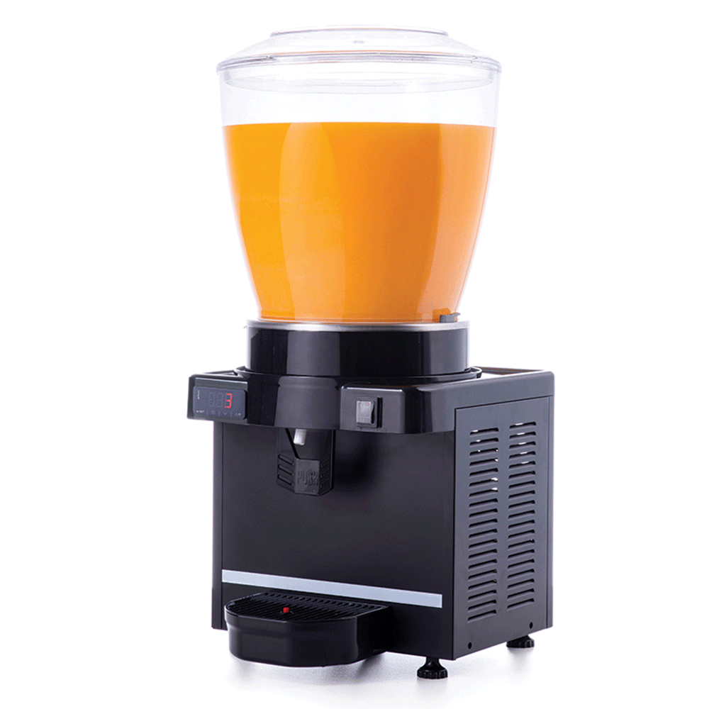 Aparat dozator special suc, ayran, iaurt, ceai rece, cafea rece, panou electronic, capacitate 1 bazin 22 lt cu mixer