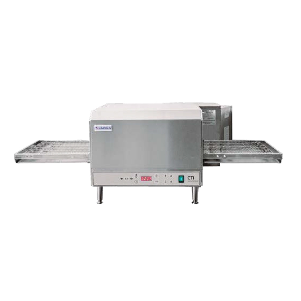 Cuptor cu banda LINCOLN, profesional, countertop impinger, cu banda extinsa si fara aerisire, electric, inox, 80*90*46 cm