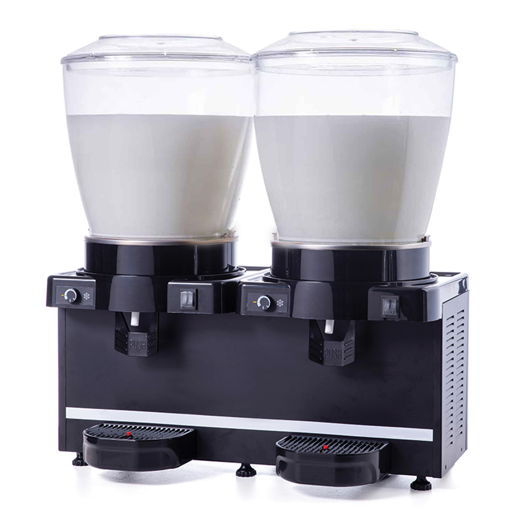 Aparat dozator special suc, ayran, iaurt, ceai rece, cafea rece capacitate 2 bazine 22 lt cu mixer